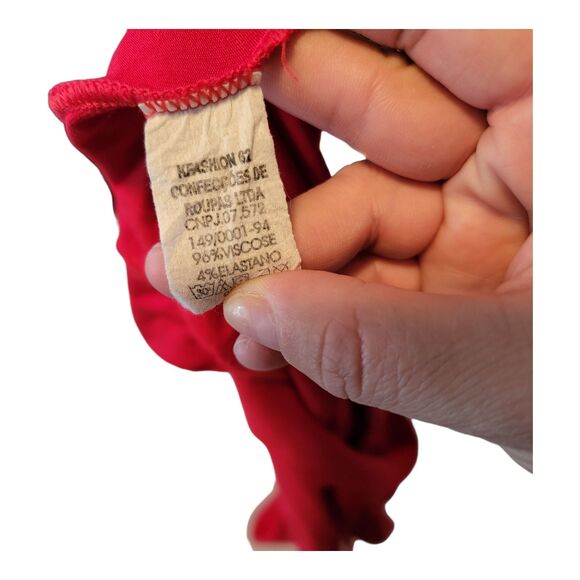 Oslo Red Halter Top *size Small - Picture 5 of 8